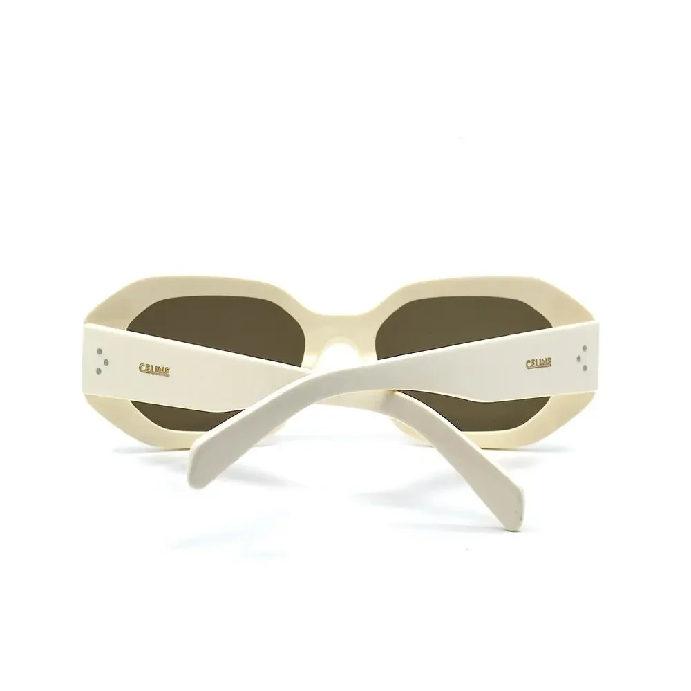 NEW CELINE CL40255I 25E IVORY BROWN AUTHENTIC SUNGLASSES - Picture 10 of 12